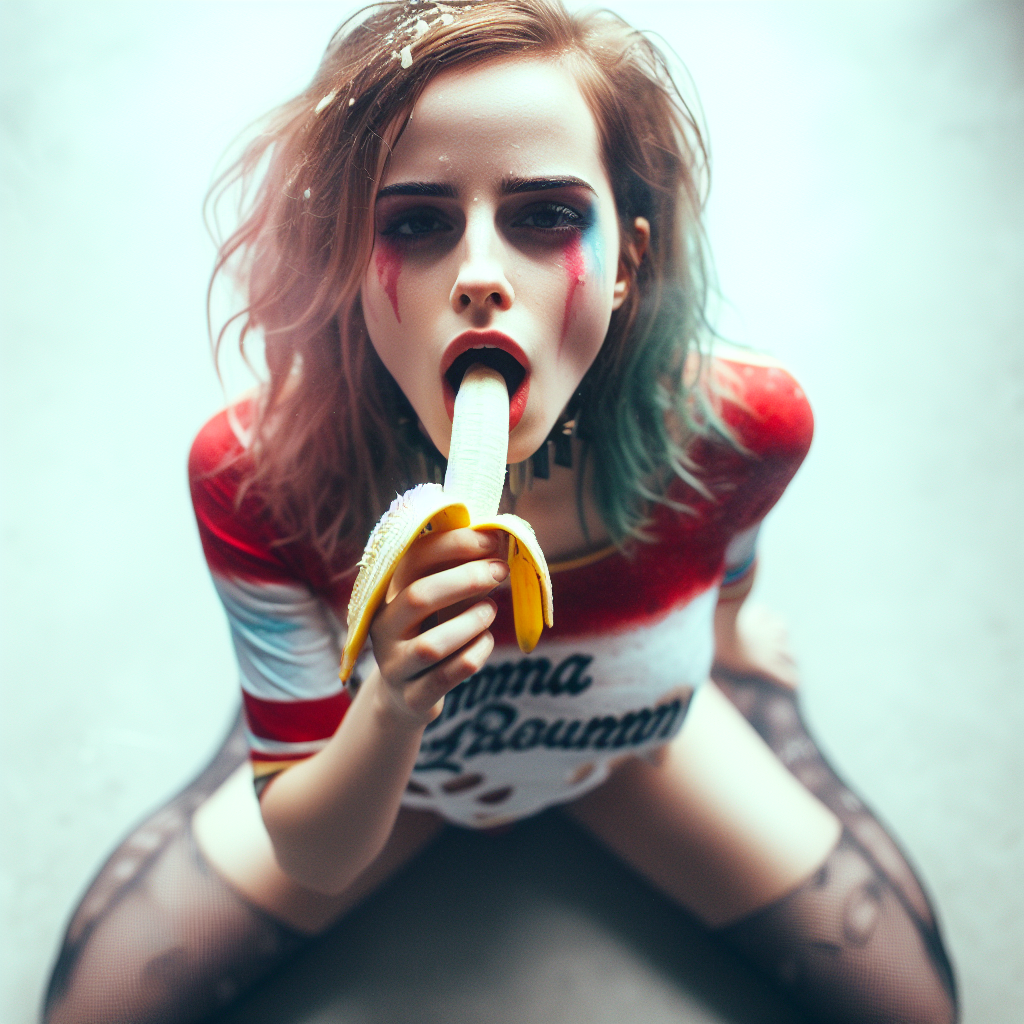 HVWVJjru Emma Watson as Harley Quinn banana gens 09.png